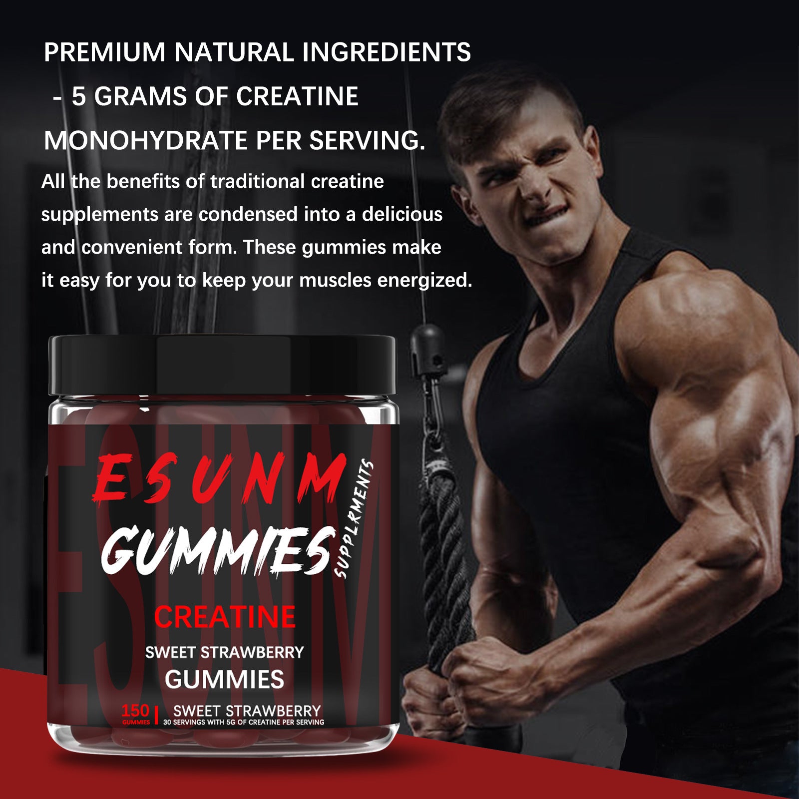 Creatine Gummies - Sweet Strawberrye