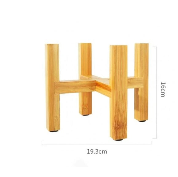 Natural Solid Wood Plant Stand – Japanese