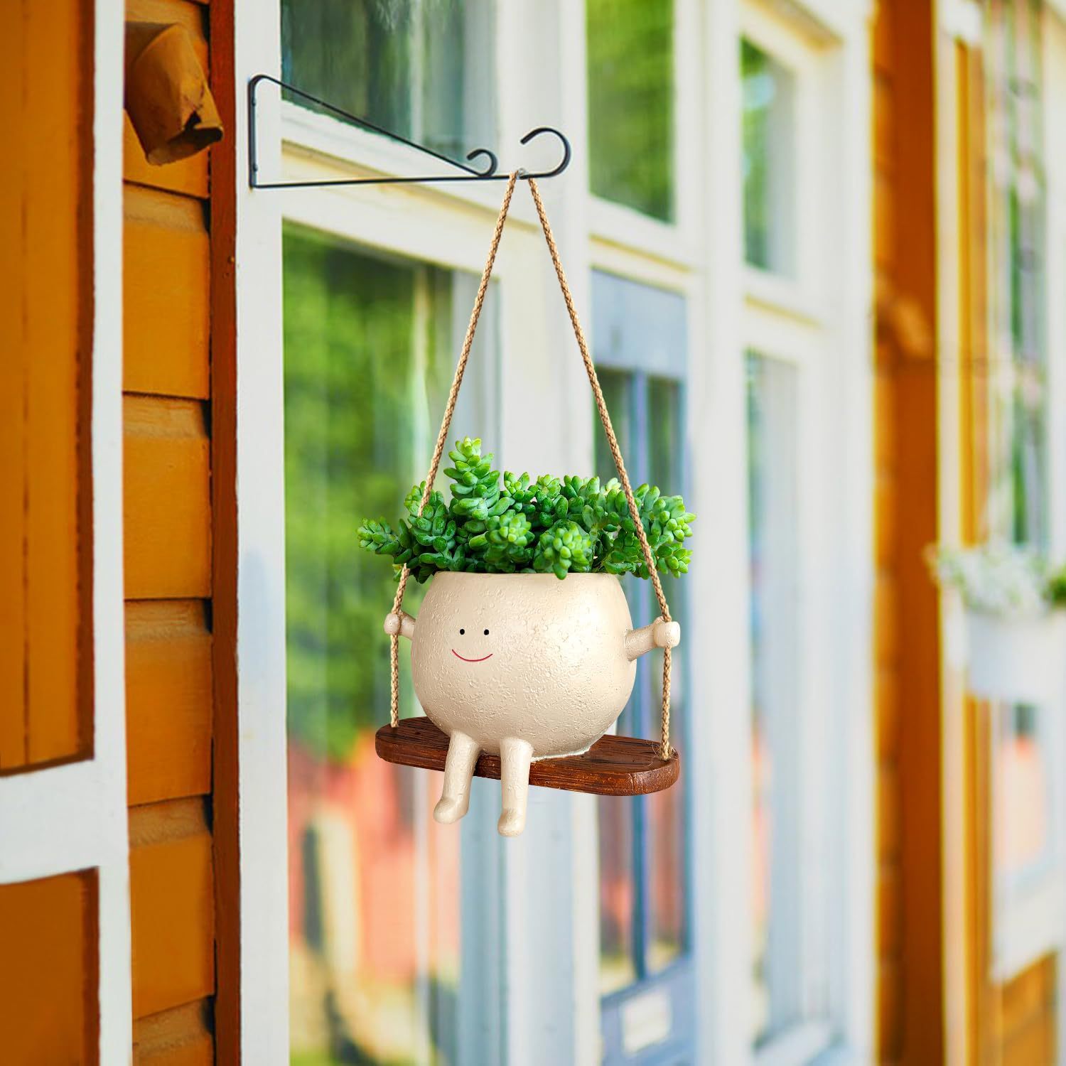 Swinging Face Planter