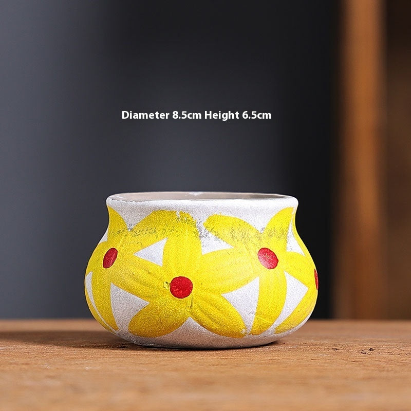 Mediterranean Ceramic Flower Pot